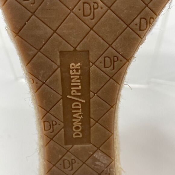 Donald‎ Pliner Janet Metallic Espadrille Wedges Cork Toe Sandal Gold 11 - Picture 13 of 15